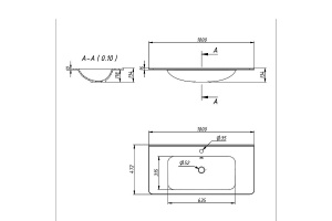 Мебельная раковина Vincea 100 белая - 2