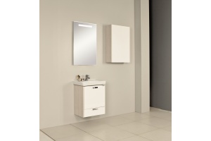 Комплект мебели подвесной Aquaton Йорк 55 белый-светлое дерево