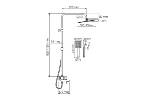 Душевая система WasserKraft 30 хром - 3