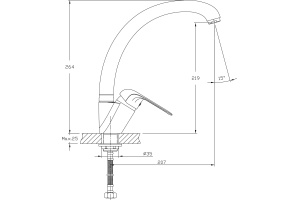 Смеситель для кухонной мойки RUSH Fiji (FI1835-22) - 3