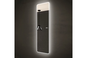 Зеркало Art&Max Terni 45, с подсветкой и часами