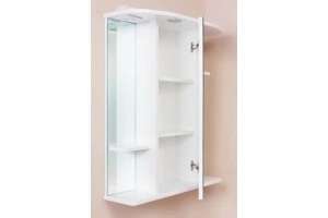 Зеркало-шкаф Onika Лилия 60 R с подсветкой, белый (206012) - 2