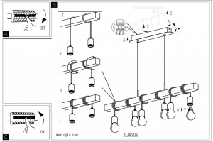 Подвесной светильник Eglo ПРОМО Townshend 95499 - 2