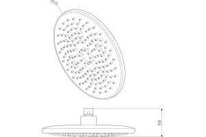 Верхний душ AM.PM Gem F0590000 - 2