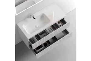 Тумба под раковину Sancos Snob T левая 99х44 белая - 2