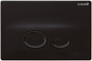 Кнопка смыва Creavit Drop, черный глянцевый