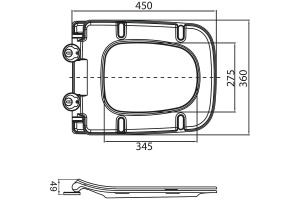 Сиденье для унитаза BelBagno Sela черный, матовый (BB3201SC-MB) - 3