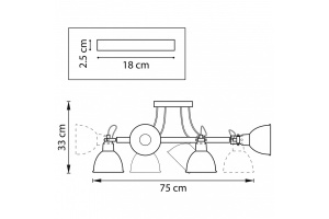 Люстра на штанге Lightstar Acrobata 761067 - 2