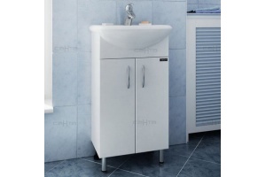 Тумба с раковиной Санта Уют 45 белый