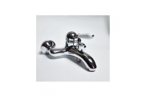 Смеситель для ванны Magliezza Grosso bianco хром (50155-cr)