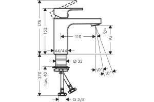 Смеситель Hansgrohe Vernis Shape 71569000 для раковины, хром - 3