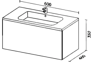 Тумба под раковину Sanvit Авеню-1 60 белый глянец - 3