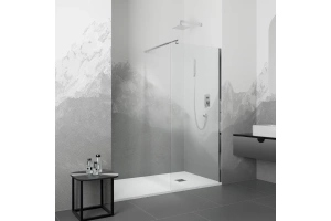 Душевая перегородка RGW Walk In WA-002 70х195 профиль хром стекло прозрачное - 2