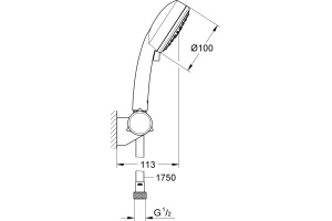 Душевой гарнитур Grohe Tempesta Cosmopolitan 27584002 - 2