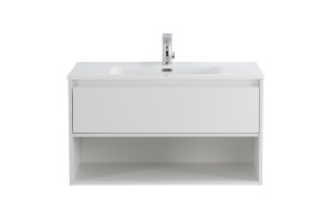 Тумба с раковиной BelBagno Kraft 90 белый матовый