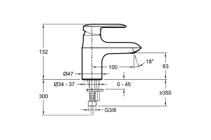 Смеситель Jacob Delafon Kumin E99984-CP для раковины - 2