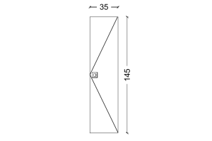 Шкаф - пенал Armadi Art Lucido 35 коричневый - 2