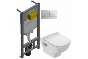 Комплект Jacob Delafon Struktura E21747RU-00 кнопка белая