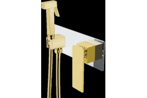 Гигиенический душ Boheme Q со смесителем хром - золото