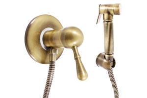 Гигиенический Rav Slezak Labe со смесителем бронза