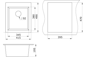 Мойка кухонная Paulmark Leer PM104249-BE бежевый - 3