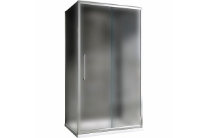 Душевой уголок Abber Schwarzer Diamant 110х90 хром стекло матовое