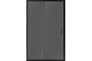 Душевая дверь в нишу Vincea Garda VDS-1G120CGB 120 см, профиль чёрный, стекло тонированное - 3