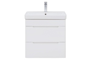 Тумба с раковиной Allen Brau Aquanet София 60 белый глянец