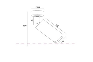 Спот Maytoni Alfa C034CL-01W - 2
