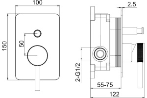 Смеситель для душа Allen Brau Priority хром - 2