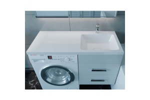 Раковина над стиральной машиной Stella Polar Kamilla 120 белый - 2