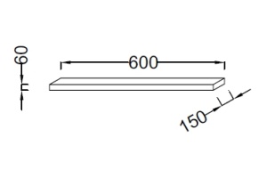 Стеклянная полка Jacob Delafon  (EB500-N18) - 2