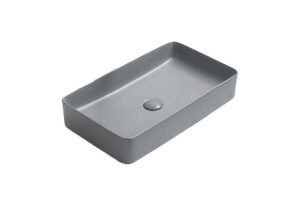 Раковина накладная CeramaLux NC 60.5 см светло-серый матовый (78189MH-5)