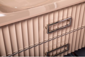 Тумба под раковину моноблок Boheme Armadi Art Monaco 80 бежевый глянец - хром - 2