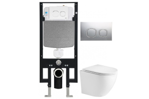 Комплект Weltwasser AMBERG 497 + MERZBACH 004 GL-WT + AMBERG RD-CR (10000006632)