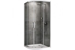 Душевой уголок Abber Schwarzer Diamant 100х100 хром стекло прозрачное