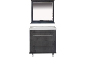 Мебель для ванной Misty Марта 80 темный бетон