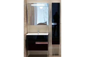 Шкаф-пенал Roca Victoria Nord Black Edition 30 см (ZRU9000095) - 2