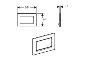 Кнопка смыва Geberit Sigma 30 структ.хр (115.893.KX.1) - 2
