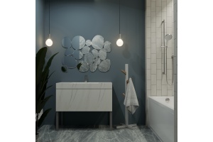 Акриловая ванна DIWO Переславль 170x70 прямоугольная, пристенная, без гидромассажа, с ножками - 3