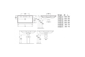 Мебельная раковина Villeroy & Boch Avento 80 см (4156 80 01) - 3