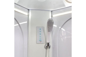 Душевая кабина Deto L 80х80 с гидромассажем, хром (L608LED+GM) - 3