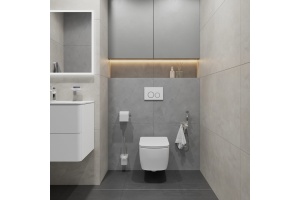 Клавиша смыва, универсальная, белая - 3