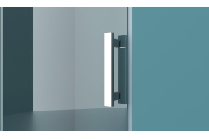 Душевая дверь BelBagno Kraft 100 хром (KRAFT-B-12-60/40-C-Cr-R) - 3