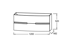 Тумба под раковину Jacob Delafon Nona 120 белый EB1890RU-G1C - 3