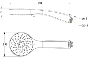 Душевая лейка Lemark  (LM0813C) - 2