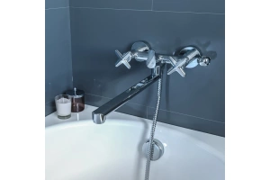 Смеситель для ванны с длинным изливом - 2