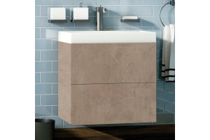 Тумба с раковиной Art&Max Verona-Push 60 камень светлый