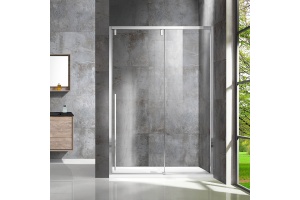 Душевая дверь в нишу Vincea Lugano VDS-1L130CL-1 130 см, профиль хром