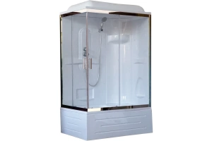 Душевая кабина Royal Bath 120х80 правая хром стекло прозрачное